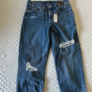Express boyfriend jeans, size 0. Tags still attached
